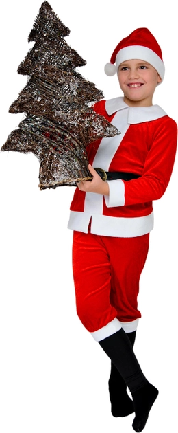 Карнавальный костюм Сашка Санта Клаус НГ-146 134-140 см Красный с белым (971631) 