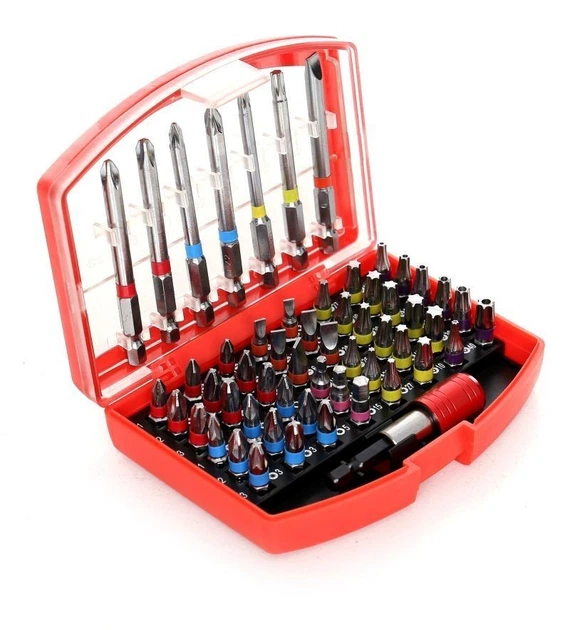Набор бит из 56 предметов TORX 1/4 - 25мм 75мм TAGRED TA1206 - Фото 3 Набор бит из 56 предметов TORX 1/4 - 25мм 75мм TAGRED TA1206 - изображение 3