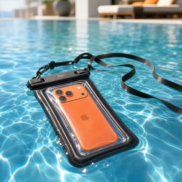 Wodoodporne etui Etteri Floating IPX8 do smartfonów do 7.5" Czarne (GSM275042) - Zdjęcie 5 Wodoodporne etui Etteri Floating IPX8 do smartfonów do 7.5" Czarne (GSM275042) - obraz 5