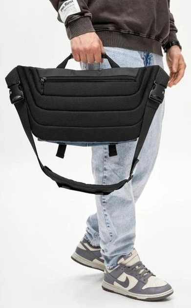 Сумка для ноутбука Sambag Urban Laptop Pro черно-синяя 46x26 см полиэстер до 17 дюймов Sambag 55183 - изображение 6