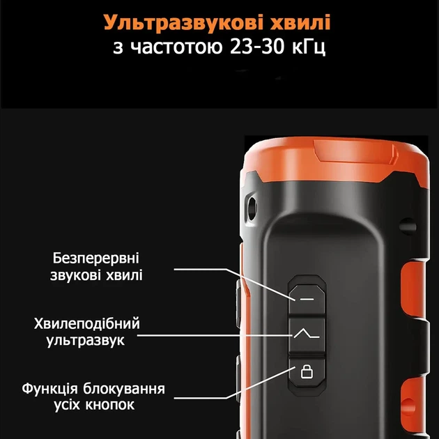 Ультразвуковой отпугиватель собак с аккумулятором B30 Black (17657) - изображение 3