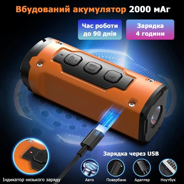 Ультразвуковой отпугиватель собак с аккумулятором B30 Black (17657) - изображение 5