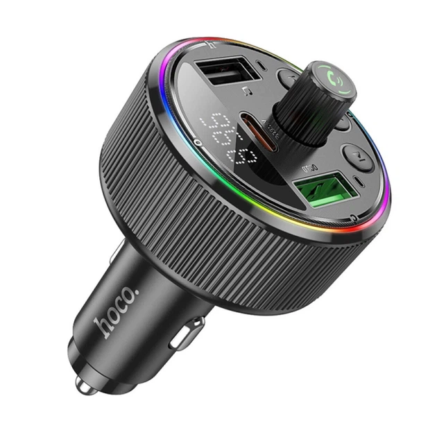 АЗП з Bluetooth FM-трансмітером HOCO E82 Guerrero PD30W + QC3.0 Black (KST-6942007620642) - Фото 1 АЗП з Bluetooth FM-трансмітером HOCO E82 Guerrero PD30W + QC3.0 Black (KST-6942007620642) - зображення 1