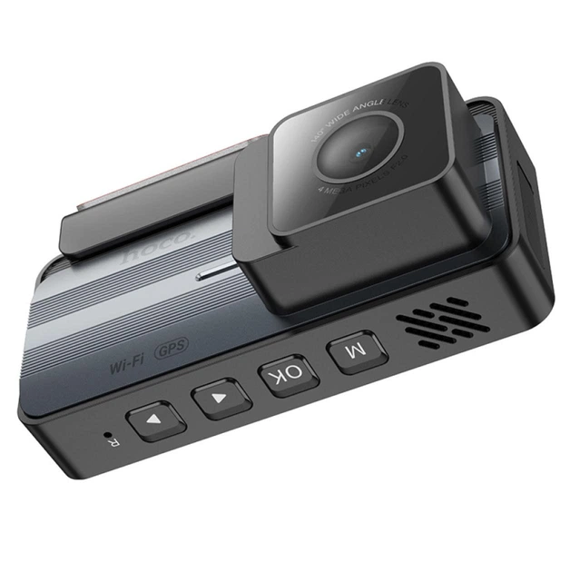 Автомобільний відеореєстратор Hoco DV12 2K WI-FI з задньою камерою та GPS відеореєстратор в машину - зображення 4