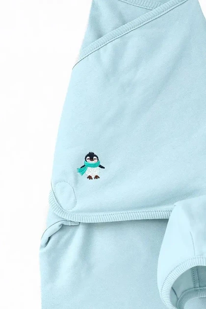 Європелюшка на липучках з шапочкою Mag baby Cozy, Mint 0-3 - изображение 4