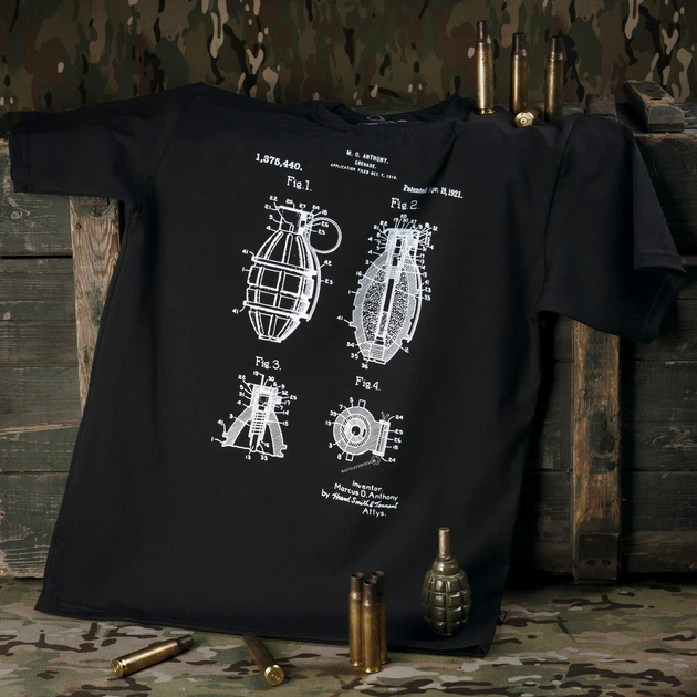 Футболка с рисунком Grenade S Combat Black - изображение 8