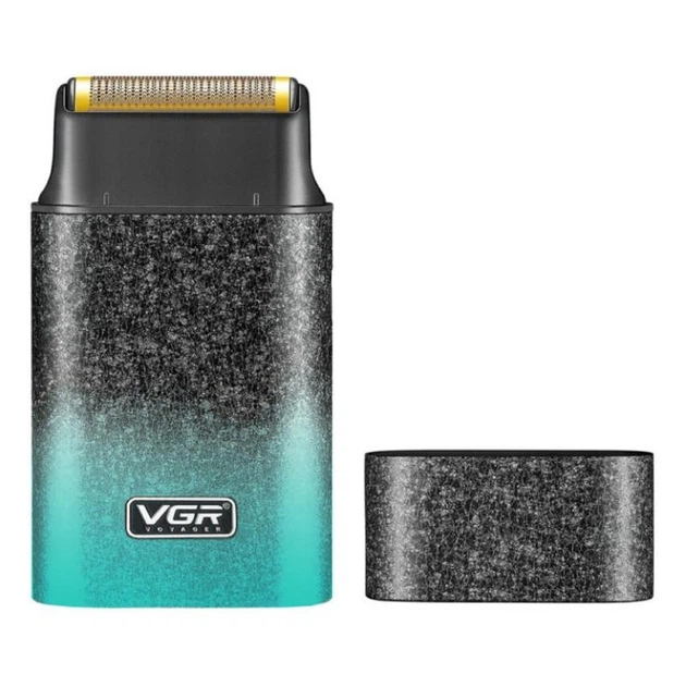 Электробритва шейвер VGR V-326 GREEN, 4500RPM, LED-дисплей, влагозащита - изображение 7