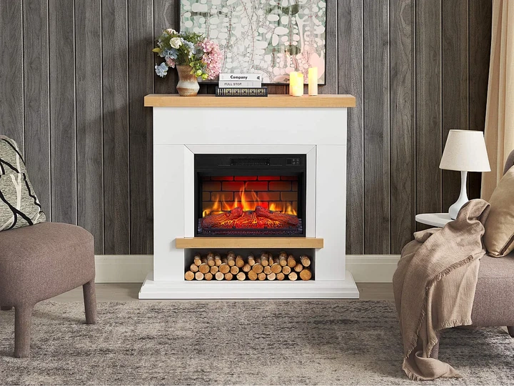 Каминокомплект ArtiFlame Shelford AF23BS білий ефект живого полум'я зі звуком та обігрівом - зображення 5