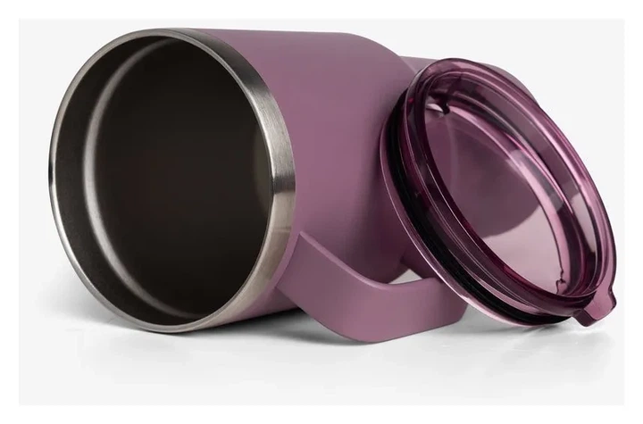 Термостакан (ізолована чашка) Bohtal із ручкою з нержавіючої сталі Tumbler Plum 900 ml (PP_11290001) - Фото 3 Термостакан (ізолована чашка) Bohtal із ручкою з нержавіючої сталі Tumbler Plum 900 ml (PP_11290001) - изображение 3