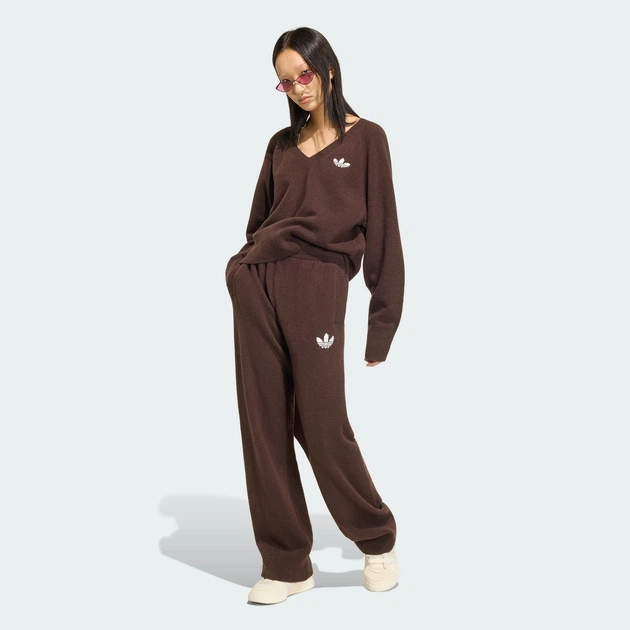 Женские брюки ESSENTIALS KNIT adidas IA4437 (S) коричневый (4069991486381) - Фото 3 Женские брюки ESSENTIALS KNIT adidas IA4437 (S) коричневый (4069991486381) - изображение 3
