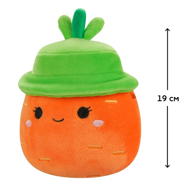 Дитяча м'яка іграшка Морква Кароліна в капелюсі Squishmallows SQER01214, 19 см - зображення 4