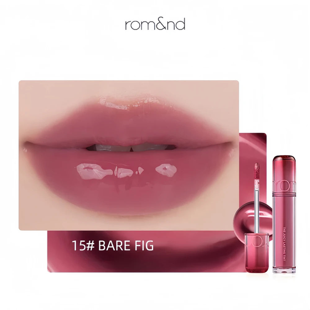 Тинт с глянцевым финишем в виноградно-инжирном оттенке Rom&nd The Juicy Lasting Tint No.15 Bare Fig, 3.5 г - Фото 2 Тинт с глянцевым финишем в виноградно-инжирном оттенке Rom&nd The Juicy Lasting Tint No.15 Bare Fig, 3.5 г - изображение 2