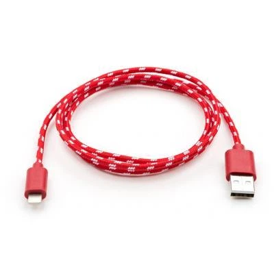 Дата кабель USB 2.0 AM to Lightning 2color nylon 1m red Vinga - Фото 2 Дата кабель USB 2.0 AM to Lightning 2color nylon 1m red Vinga - изображение 2