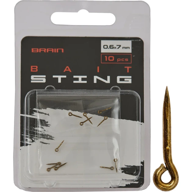 Стопоры для бойлов Brain Bait Sting 0.6x7mm (10 шт/уп) SGXA-ST02H-4 - Фото 1 Стопоры для бойлов Brain Bait Sting 0.6x7mm (10 шт/уп) SGXA-ST02H-4 - изображение 1