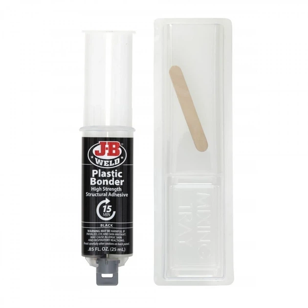Структурний клей для пластику J-B Weld Plastic Bonder 50139, чорний, 25 мл - Фото 2 Структурний клей для пластику J-B Weld Plastic Bonder 50139, чорний, 25 мл - зображення 2