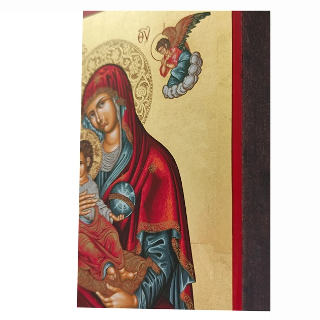 Писаная Корфская икона Божией Матери 15×19 см - Фото 8 Писаная Корфская икона Божией Матери 15×19 см - изображение 8