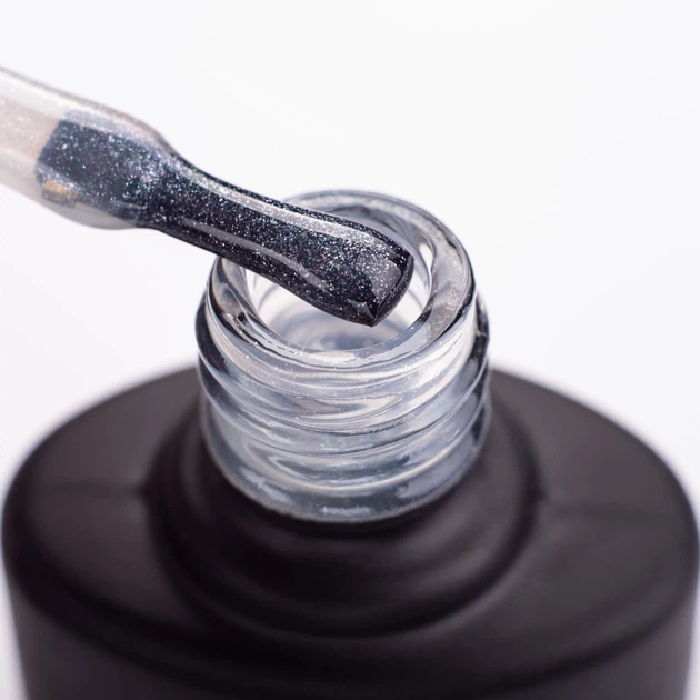 Топ для гель-лаку без ЛШ Komilfo No Wipe Glitter Top HEMA/TPO free 8 мл - изображение 2