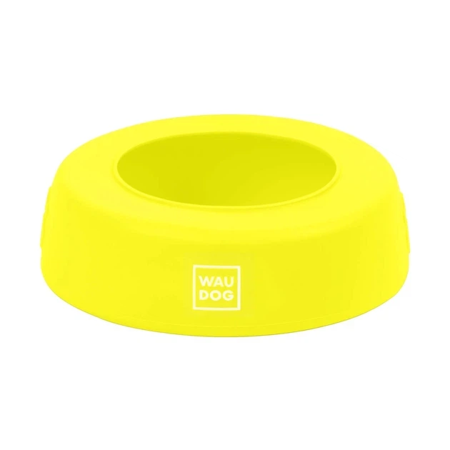 Складная миска-непроливайка для собак WAUDOG Silicone 1 л 18,5 см жёлтая - Фото 1 Складная миска-непроливайка для собак WAUDOG Silicone 1 л 18,5 см жёлтая - изображение 1