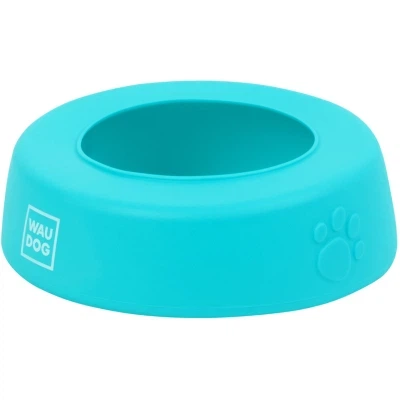 Складана миска-непроливайка для собак WAUDOG Silicone 750 мл 15,5 см блакитна - зображення 3