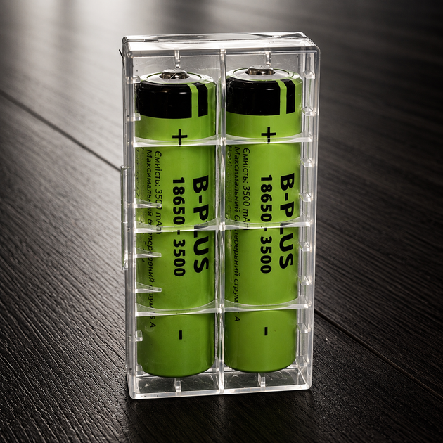 Аккумуляторы 2шт B-PUS 18650 3500 mAh Li-ion 3.7V, 2 шт. в комплекте, бокс для хранения - Фото 3 Аккумуляторы 2шт B-PUS 18650 3500 mAh Li-ion 3.7V, 2 шт. в комплекте, бокс для хранения - изображение 3