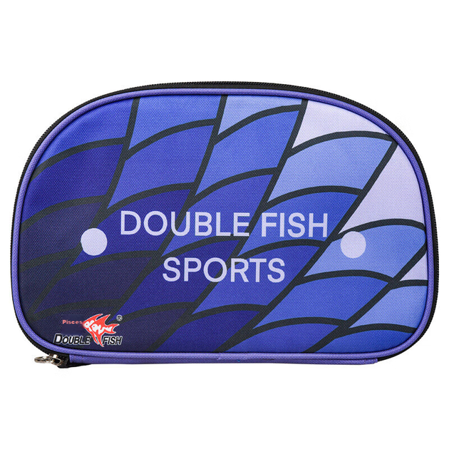 Ракетка для настольного тенниса DOUBLE FISH, хват «перо», длинная одинарная рукоятка, 8-Star Eight-Star Unlimited, синяя губка, атакующий тип, с чехлом. - Фото 10 Ракетка для настольного тенниса DOUBLE FISH, хват «перо», длинная одинарная рукоятка, 8-Star Eight-Star Unlimited, синяя губка, атакующий тип, с чехлом. - изображение 10