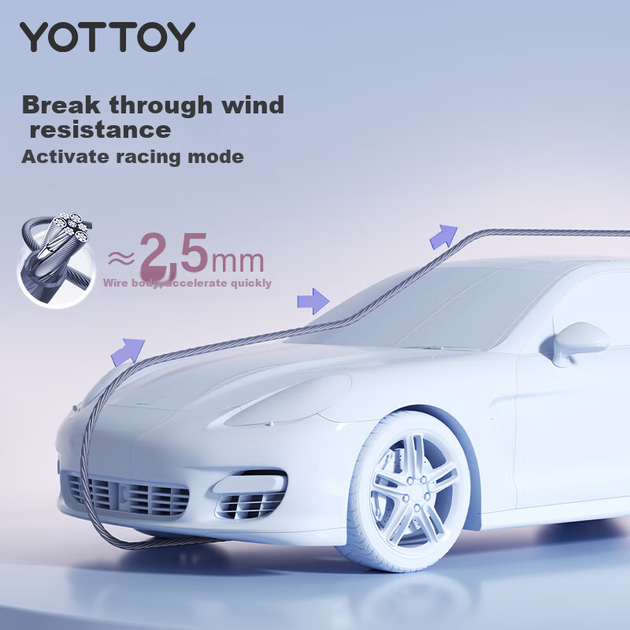 Скакалка Yottoy Speed скоростная стальная для взрослых, синяя - изображение 7