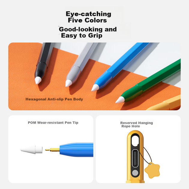 Стилус MOMAX ємнісний для iPad 10/9/Air 4/5/Pro, аналог Apple Pencil 2, титаново-сірий - зображення 5