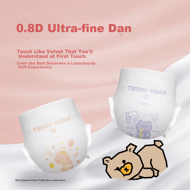 Подгузники-трусики Teddy Bear размер XXL, 24 шт (от 15 кг), ультратонкие бесшовные - изображение 5