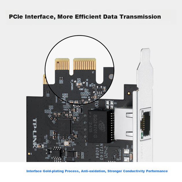 Мережева карта TP-LINK NE421 PCI-E гігабітна з портом RJ45 для настільного ПК та сервера - зображення 6