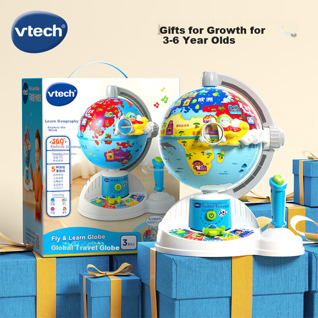 Глобус VTech детский интерактивный с вращением 360 градусов - изображение 6