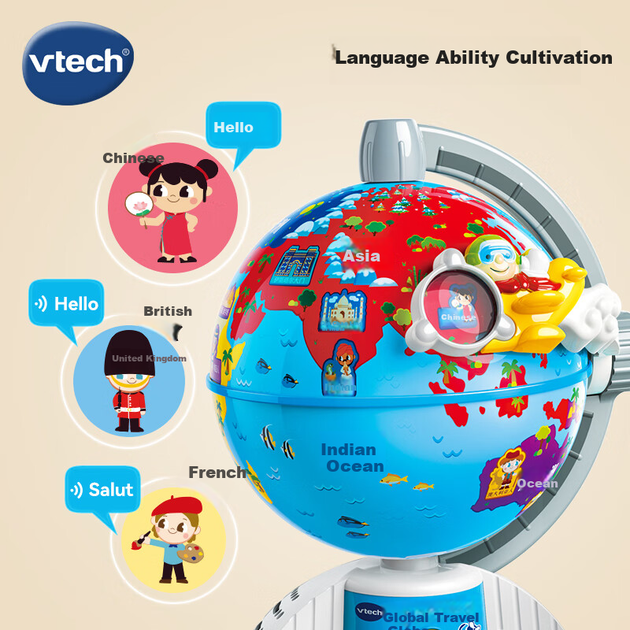 Глобус VTech детский интерактивный с вращением 360 градусов - изображение 7