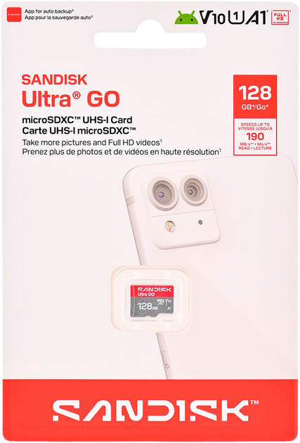 SanDisk Ultra GO microSDXC 128GB UHS-I (SDSQUAB-128G-GN6MA) - obraz 2