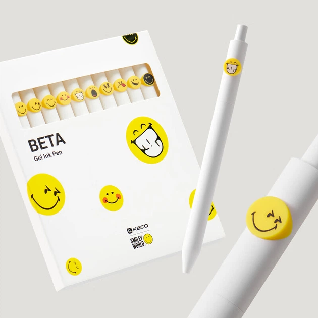 Набор гелевых ручек KACO x SmileyWorld Xiaoman, наконечник 0.5 мм, черные чернила - Фото 9 Набор гелевых ручек KACO x SmileyWorld Xiaoman, наконечник 0.5 мм, черные чернила - изображение 9