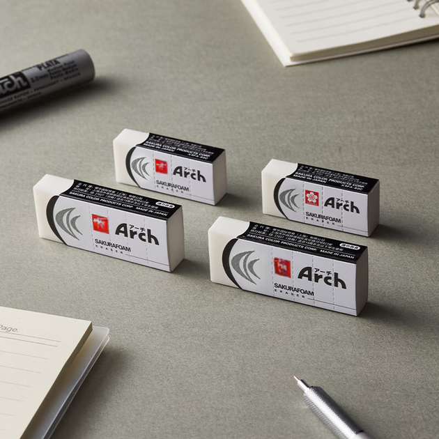 Ластик SAKURA ARCH 60C дугообразной формы для эскизов, набор - изображение 9