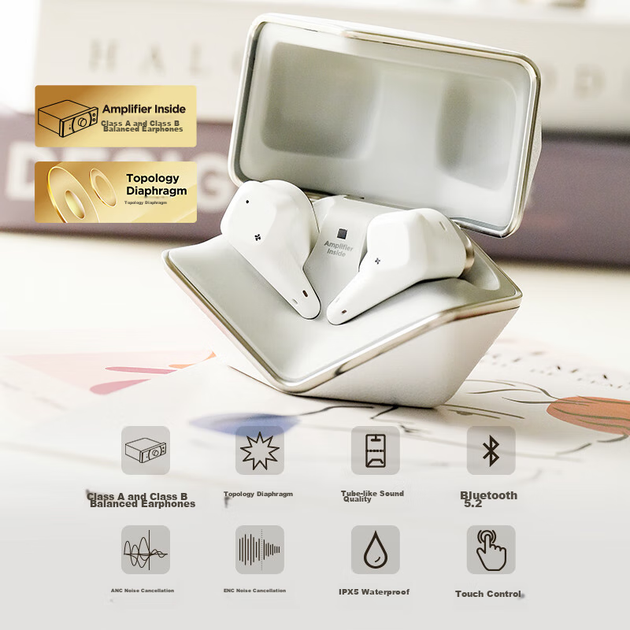 Навушники HIFIMAN Svanar Wireless Jr внутрішньоканальні Bluetooth із шумозаглушенням - зображення 4