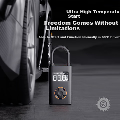 Автокомпрессор QiCYCLE N3 Extreme Flame беспроводной, с манометром и автоостановкой, аккумуляторный - изображение 5