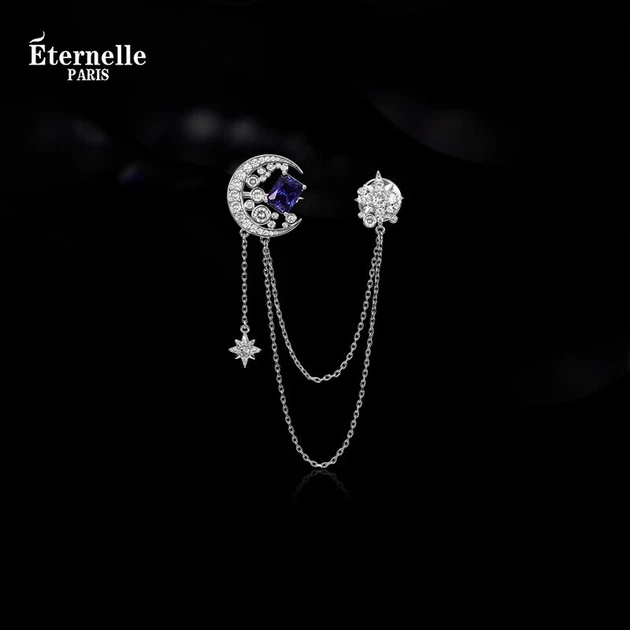 Брошь Eternelle Eternal Moonlight Starry Sky с кисточкой, в виде цветка, на лацкан - изображение 7