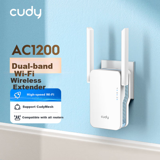Усилитель сигнала Wi-Fi CUDY RE1200 AC1200, репитер и беспроводной мост - изображение 4