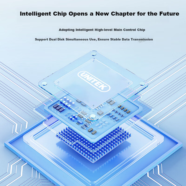 Док-станция для клонирования жестких дисков M.2 NVMe от UNITEK, высокоскоростной считыватель SSD-накопителей от 1 до 40 ГБ, копировщик жестких дисков M2, устройство для автономного клонирования системных дисков SSD S1243B - изображение 7