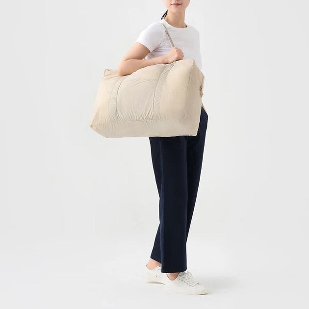 Сумка тканинна MuJi Бежева - Фото 6 Сумка тканинна MuJi Бежева - зображення 6