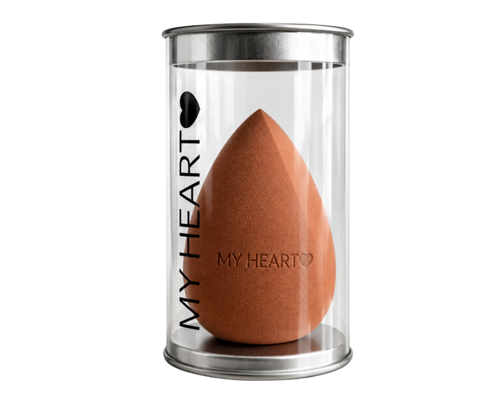 Спонж для макіяжу MY HEART коричневий зі скосом - изображение 2