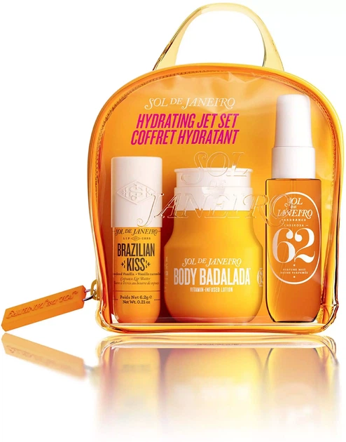 Набір sol de janeiro hydrating jet set бальзам для губ лосьйон спрей - Фото 1 Набір sol de janeiro hydrating jet set бальзам для губ лосьйон спрей - изображение 1