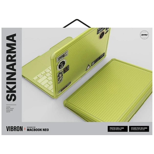 Чехол Skinarma Protective Cover Vibron для MacBook Neo 13" Yellow (SK-MBNEO13-VIBCTS) - изображение 6