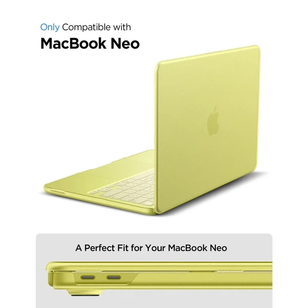 Чехол Spigen AirSkin для MacBook Neo 13 2026 Frost Citrus (ACS11544) - Фото 6 Чехол Spigen AirSkin для MacBook Neo 13 2026 Frost Citrus (ACS11544) - изображение 6