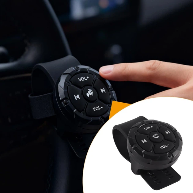 Беспроводная Bluetooth медиа-кнопка ACOLY S10-2297 для руля авто, мото, вело – водонепроницаемый пульт управле - Фото 6 Беспроводная Bluetooth медиа-кнопка ACOLY S10-2297 для руля авто, мото, вело – водонепроницаемый пульт управле - изображение 6