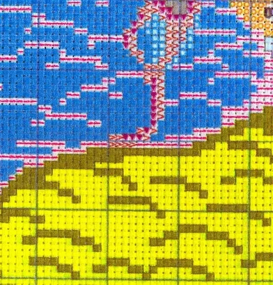 Набір для вишивання за нанесеною на канву схемою "Enjoy lify 3". AIDA 14CT printed, 35*35 см - зображення 8