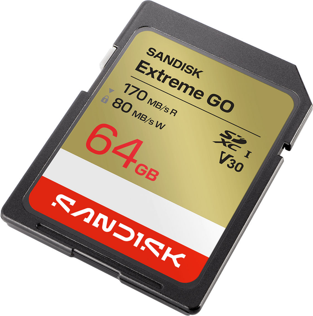 Karta pamięci Sandisk Extreme GO SD UHS-I 64GB (SDSDUGN-064G-GN6IN) - Zdjęcie 2 Karta pamięci Sandisk Extreme GO SD UHS-I 64GB (SDSDUGN-064G-GN6IN) - obraz 2