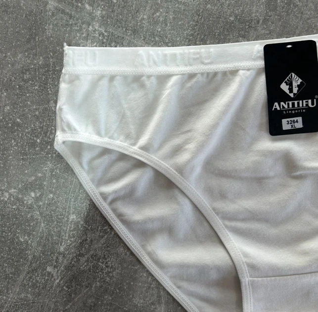 Трусы слип женские, Anttifu,Белые, 3XL - изображение 2