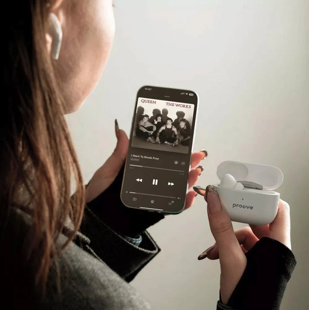 Беспроводные наушники Proove Mainstream Pro с шумоподавлением ANC. Вакуумные Bluetooth наушники Proove для музыки и звонков - изображение 2