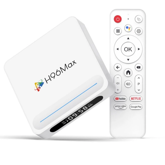 Смарт приставка H96 MAX 4/32 GB Allwinner H618 PLUS Android 14.0 WiFi 2.4/5+BT голос - Фото 1 Смарт приставка H96 MAX 4/32 GB Allwinner H618 PLUS Android 14.0 WiFi 2.4/5+BT голос - зображення 1
